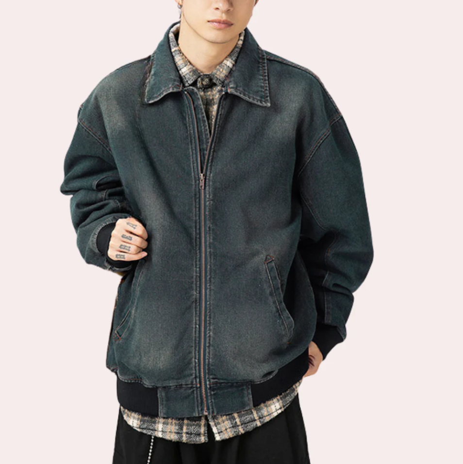 Veste en jean tendance pour hommes