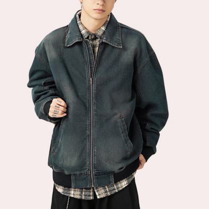 Veste en jean tendance pour hommes