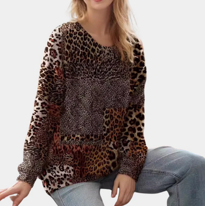 Pull femme Motif léopard Élégant Femme