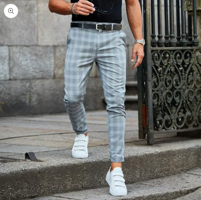 Chinos élégants pour homme coupe slim moderne