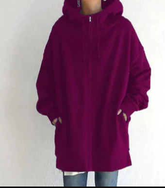 Sweat à capuche zippé pour femme style moderne