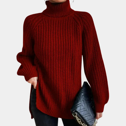 Pull à col roulé de luxe pour femme Doux et élégant