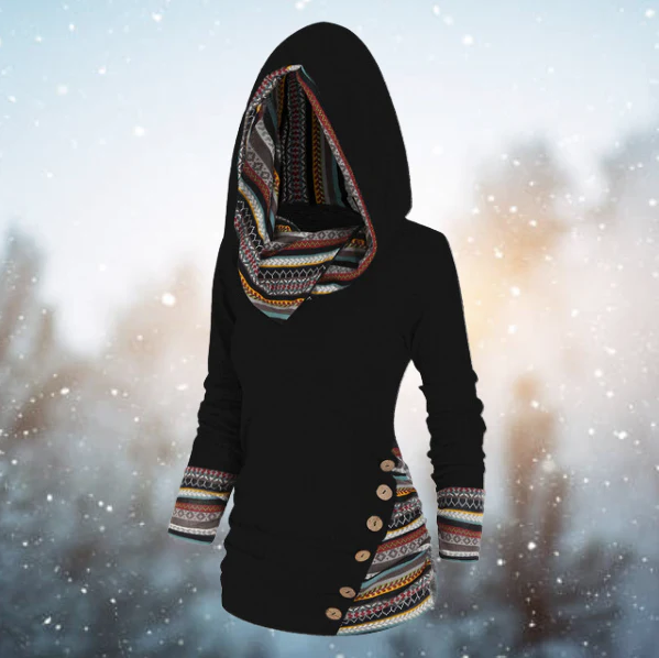 Ella | Pull-cape ethnique