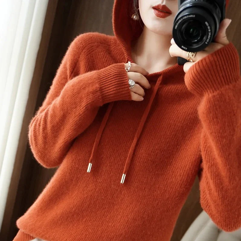 Dorothy - Pull tricoté à capuche
