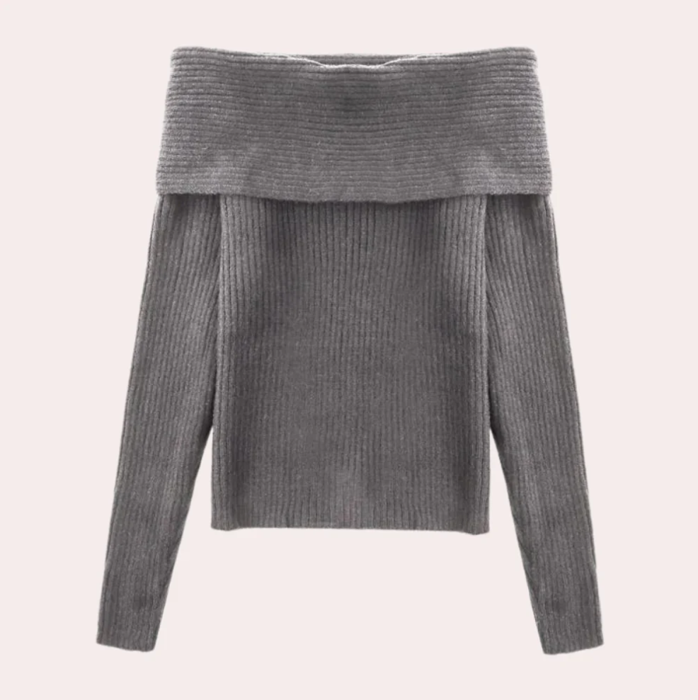 Pull Femme Épaules Dénudées Design Élégant
