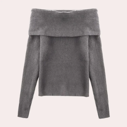 Pull Femme Épaules Dénudées Design Élégant