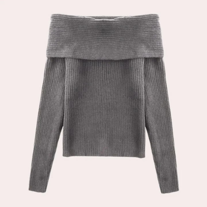 Pull Femme Épaules Dénudées Design Élégant