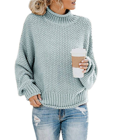 Pull col roulé femme Doux et chaud