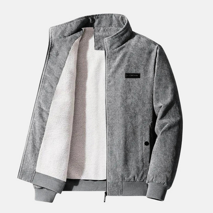 Veste en velours côtelé pour homme, style rétro décontracté