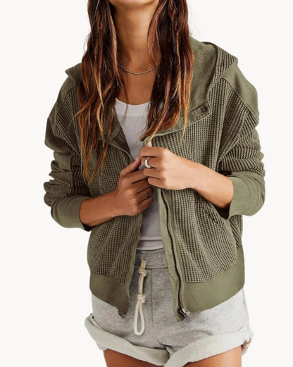 Manteau femme luxe doux style à volants