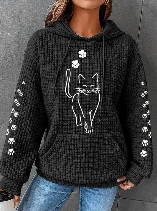 Kapuzenpullover Damen Warm Bequem - IdealeKleiden
