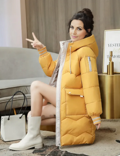 Parka d'hiver doublé chaud pour femme