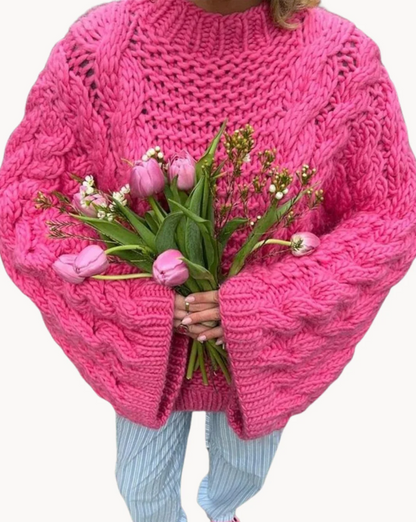 Pull tricoté épais et doux pour femme