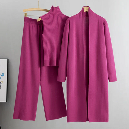 Tailleur pantalon femme 3 pièces de luxe