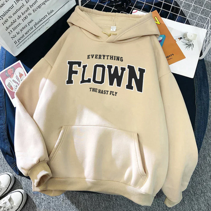 Sweat à capuche tendance imprimé pour femme