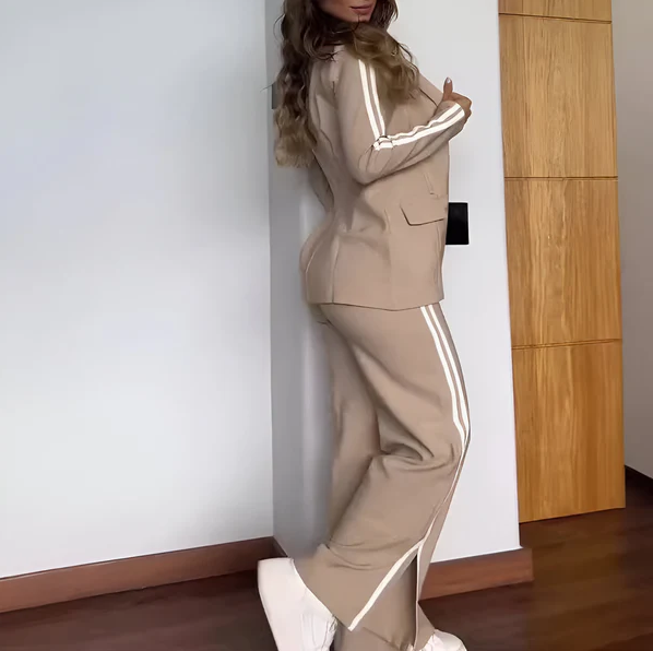 Ensemble Blazer Élégant Femme Chic Moderne