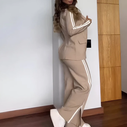 Ensemble Blazer Élégant Femme Chic Moderne