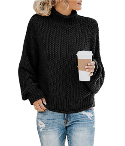 Pull col roulé femme Doux et chaud
