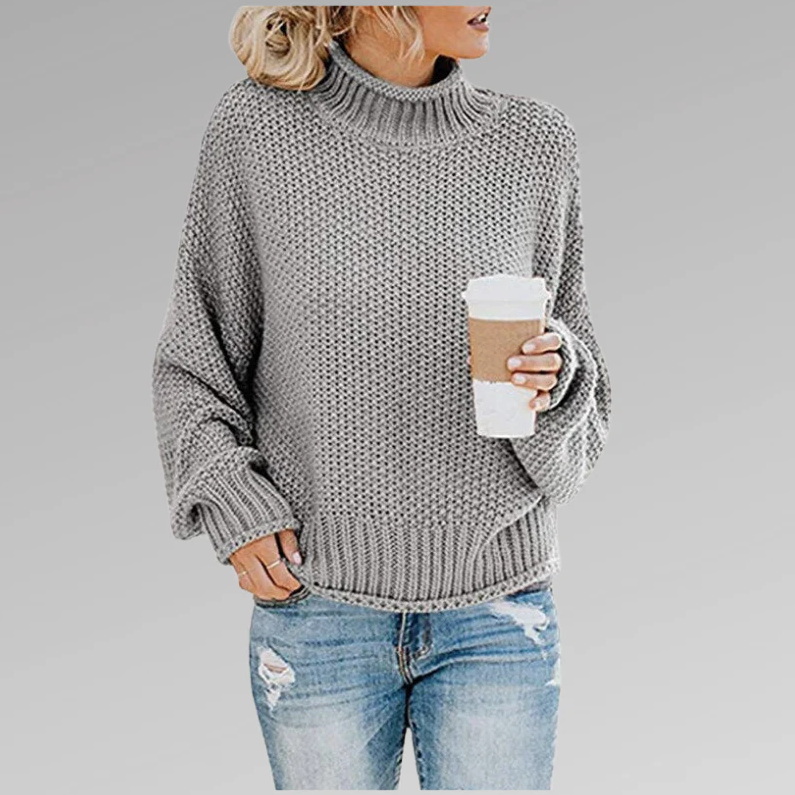Pull en maille élégant à col roulé