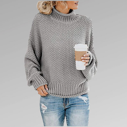 Pull en maille élégant à col roulé