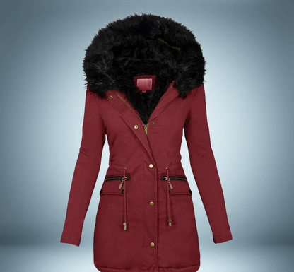 Parka d'hiver avec fourrure douce