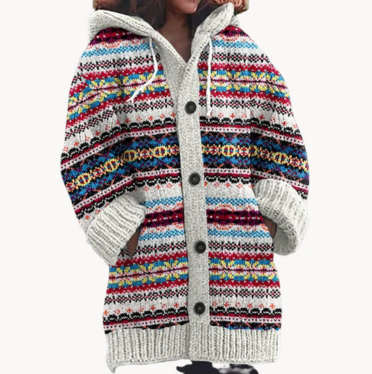 Elegante Damenjacke Komfort Strick Design - IdealeKleiden
