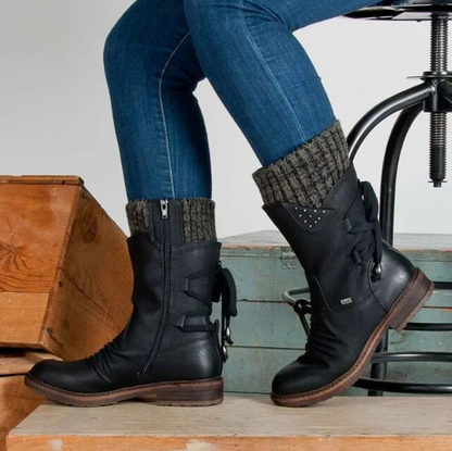 Ensemble bottes de neige chaudes femme bottes d'hiver
