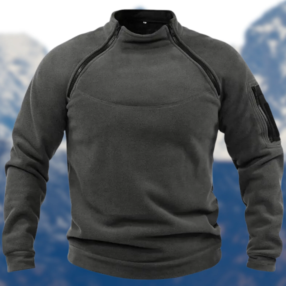 Polaire tactique homme zippée avec poches