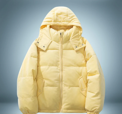 Doudoune chaude à capuche pour femme