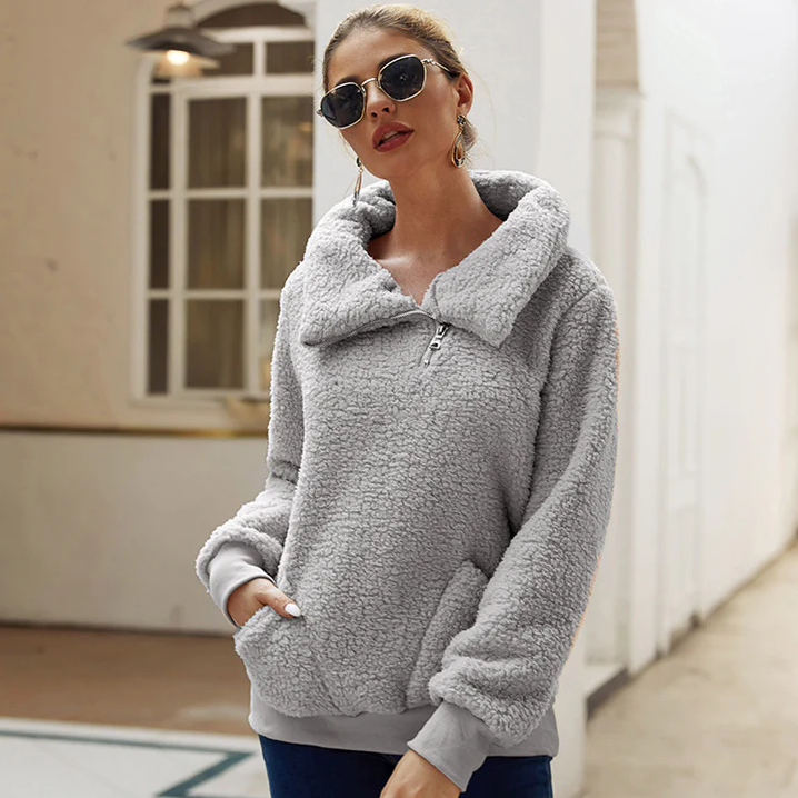 Pull décontracté femme chaud en tricot