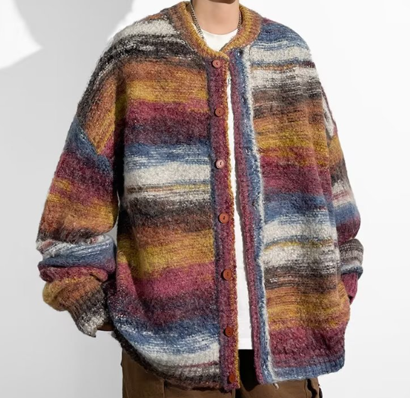 Retro Pullover Damen Knöpfe - IdealeKleiden