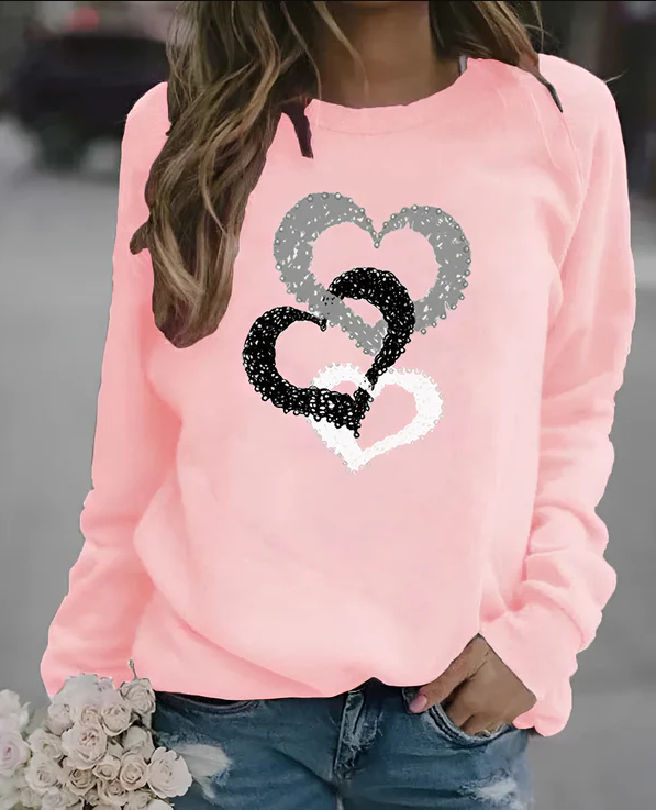Sweat-shirt de Noël Douillet Hivernal Rouge