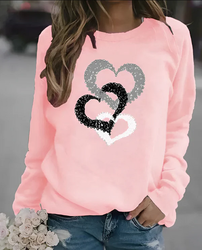 Sweat-shirt de Noël Douillet Hivernal Rouge
