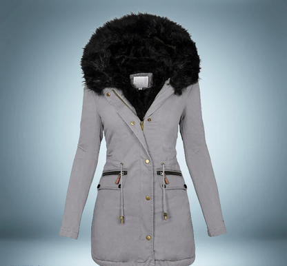 Parka d'hiver avec fourrure douce
