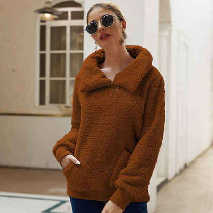 Pull décontracté femme chaud en tricot