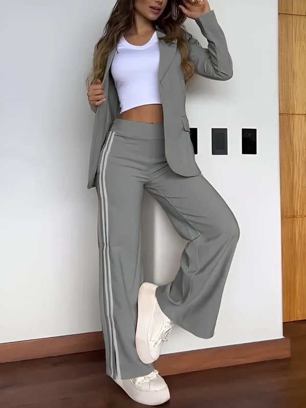 Ensemble Blazer Élégant Femme Chic Moderne