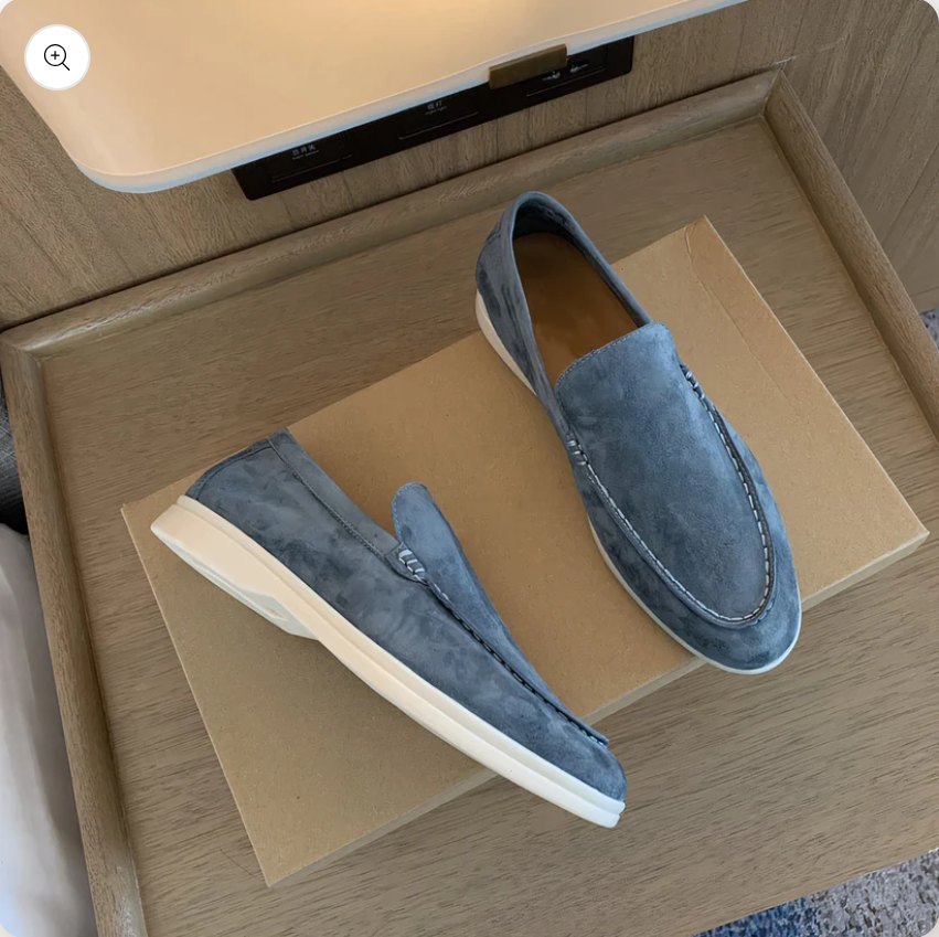 Herren Leder Loafer Schuhe Klassisch Elegant - IdealeKleiden
