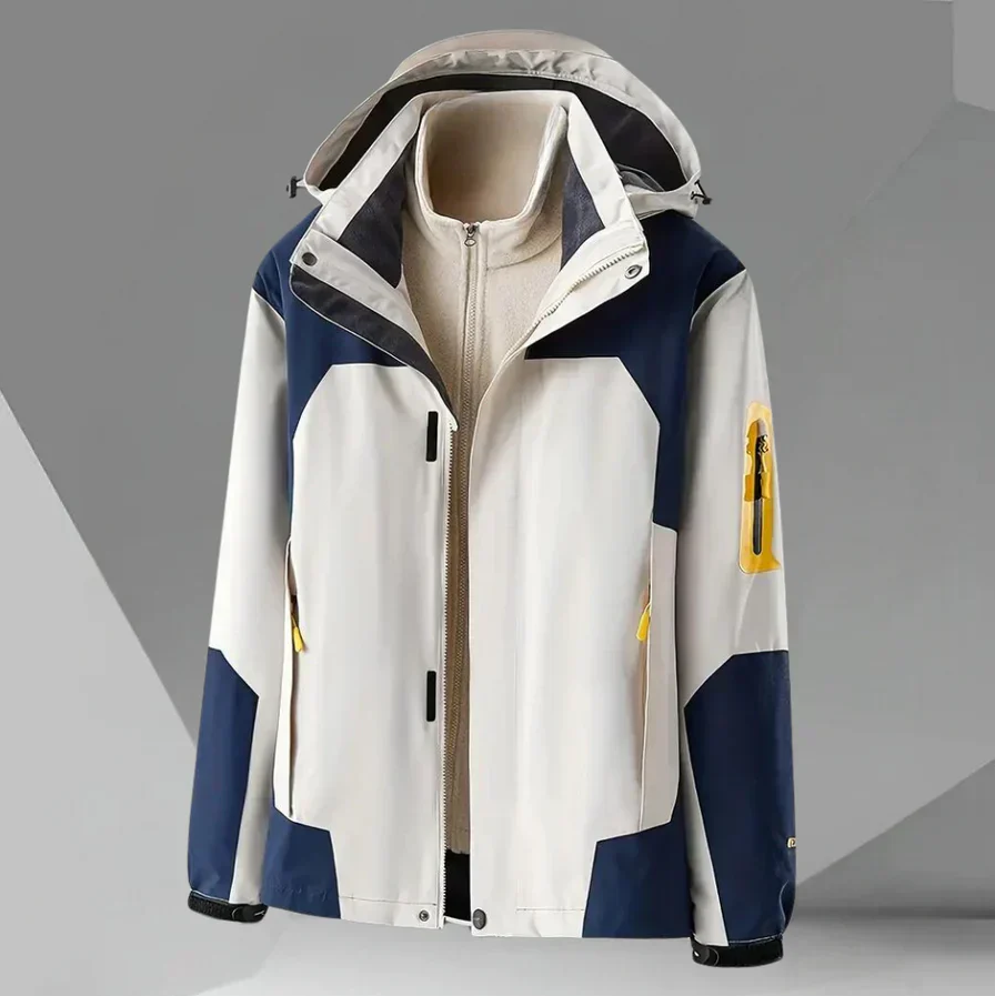 Veste coupe-vent imperméable pour hommes à capuche
