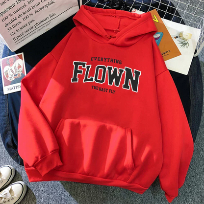 Sweat à capuche tendance imprimé pour femme