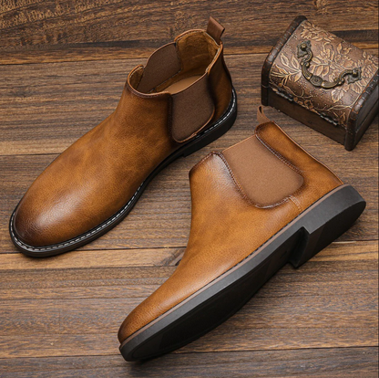 Chelseaboots Herren Stilvolle Stiefel - IdealeKleiden