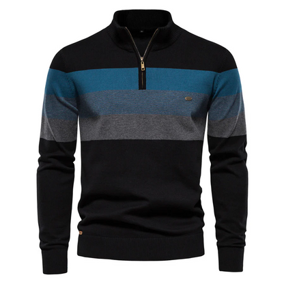 Pull-over rayé de qualité supérieure pour homme