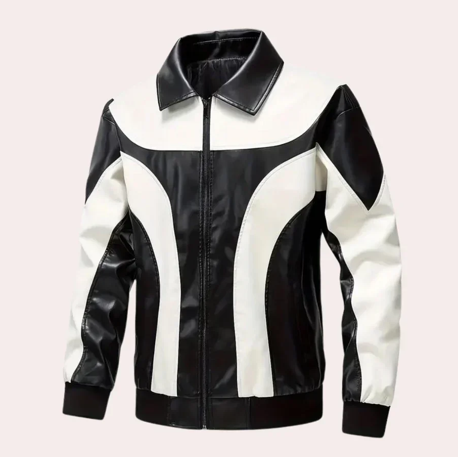 Herren Jacke Sportlich Reißverschluss Design - IdealeKleiden