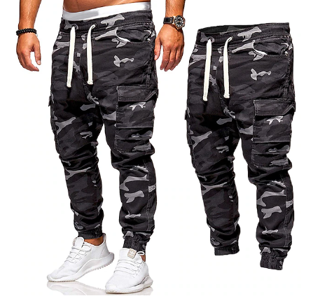 Herren Hose Freizeit Bequem Kordelzug - IdealeKleiden