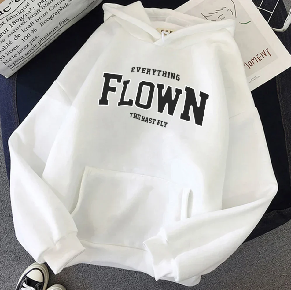 Sweat à capuche tendance imprimé pour femme