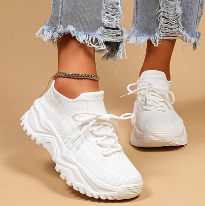 Damenschuhe Bequem Sport Sneaker - IdealeKleiden