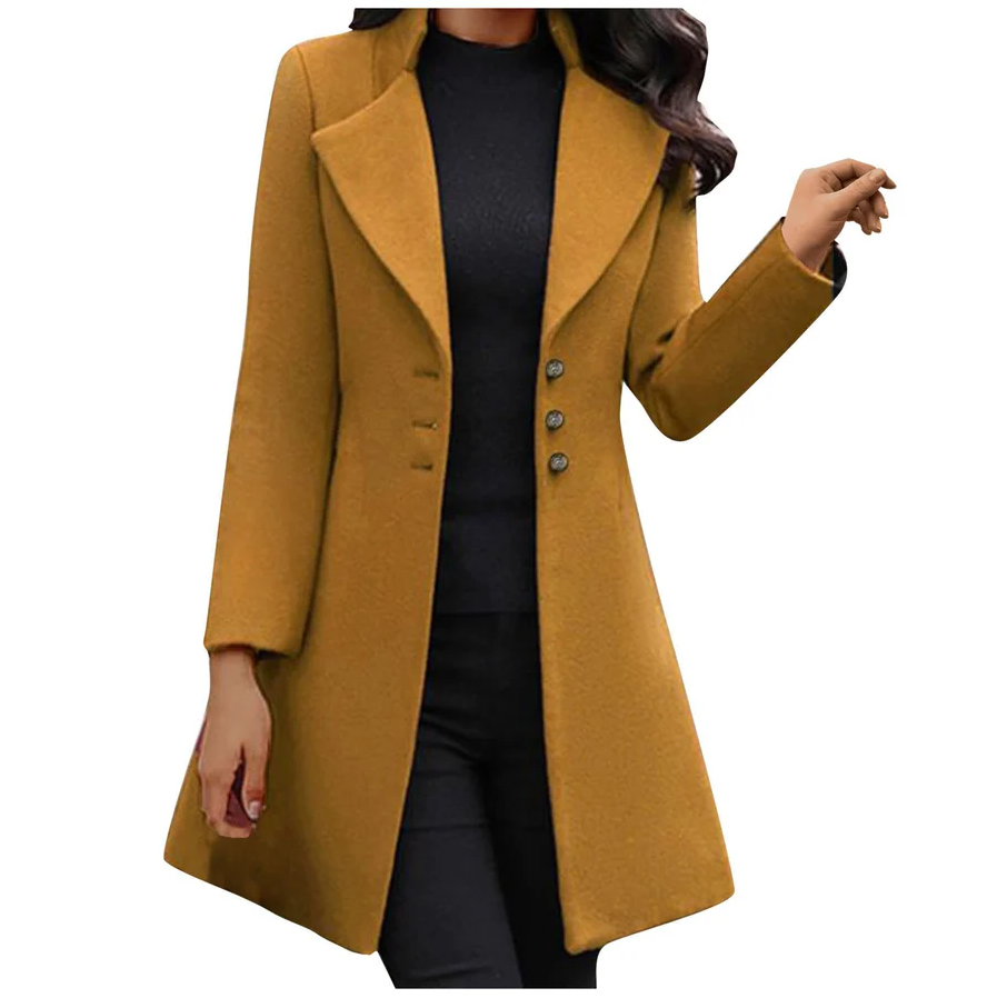 Manteau femme élégant avec boutons Moderne