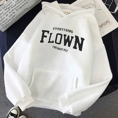 Pull tendance pour femme à capuche et imprimé