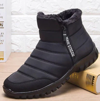 Wasserdichte Herren-Stiefel Warm Baumwolle Kordelzug - IdealeKleiden