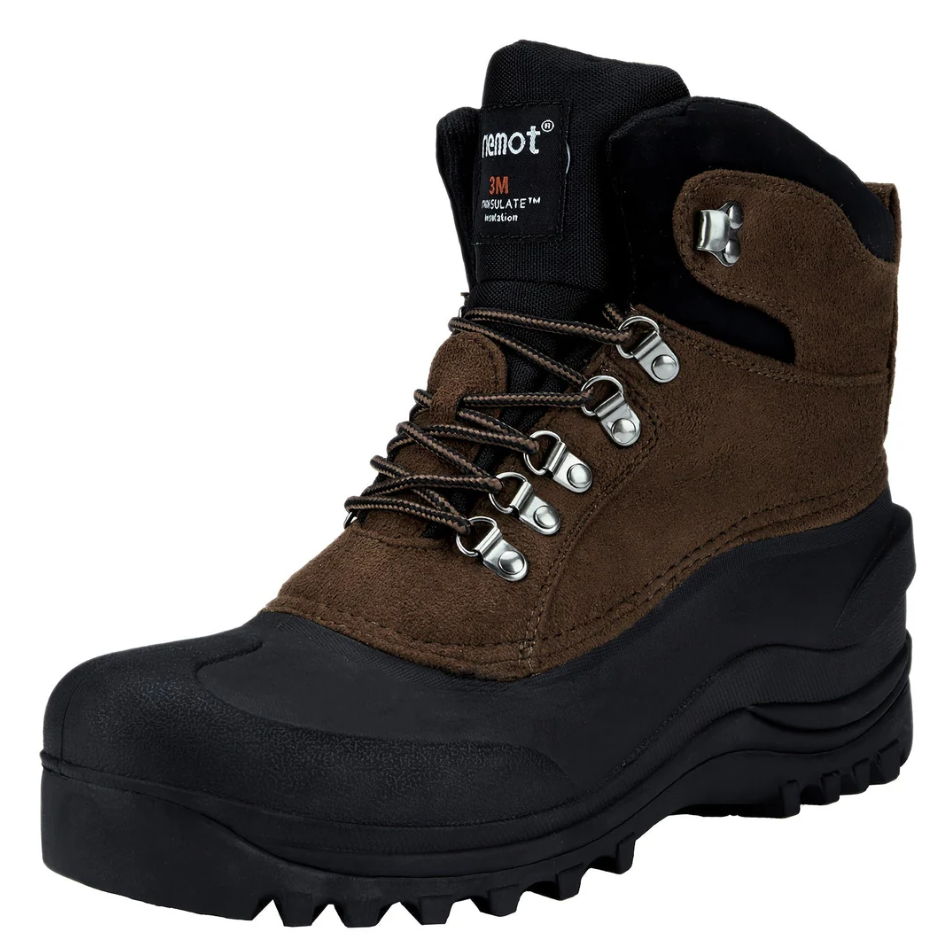 Bottes montantes doublées douillettes pour homme