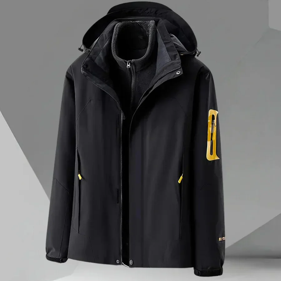 Veste coupe-vent imperméable pour hommes à capuche